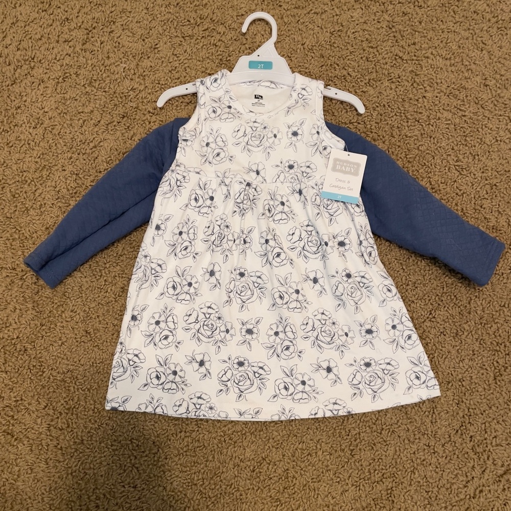 Hudson Baby 2T Dress with Cardigan —NWT!!